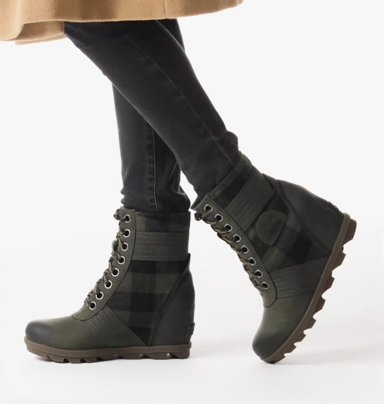 Womens Wedges Deep Green - Sorel Lexie™ Boot - 235-HIUYMV